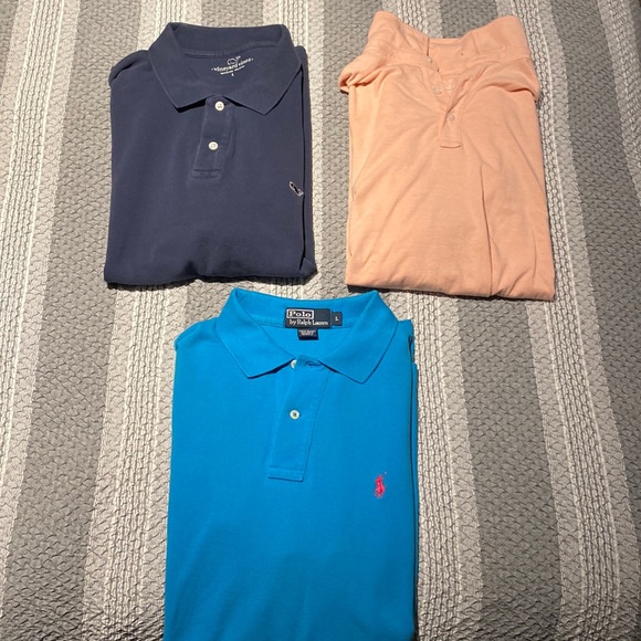Mens button down shirts size L. Polo and vineyard vines - Picture 1 of 1